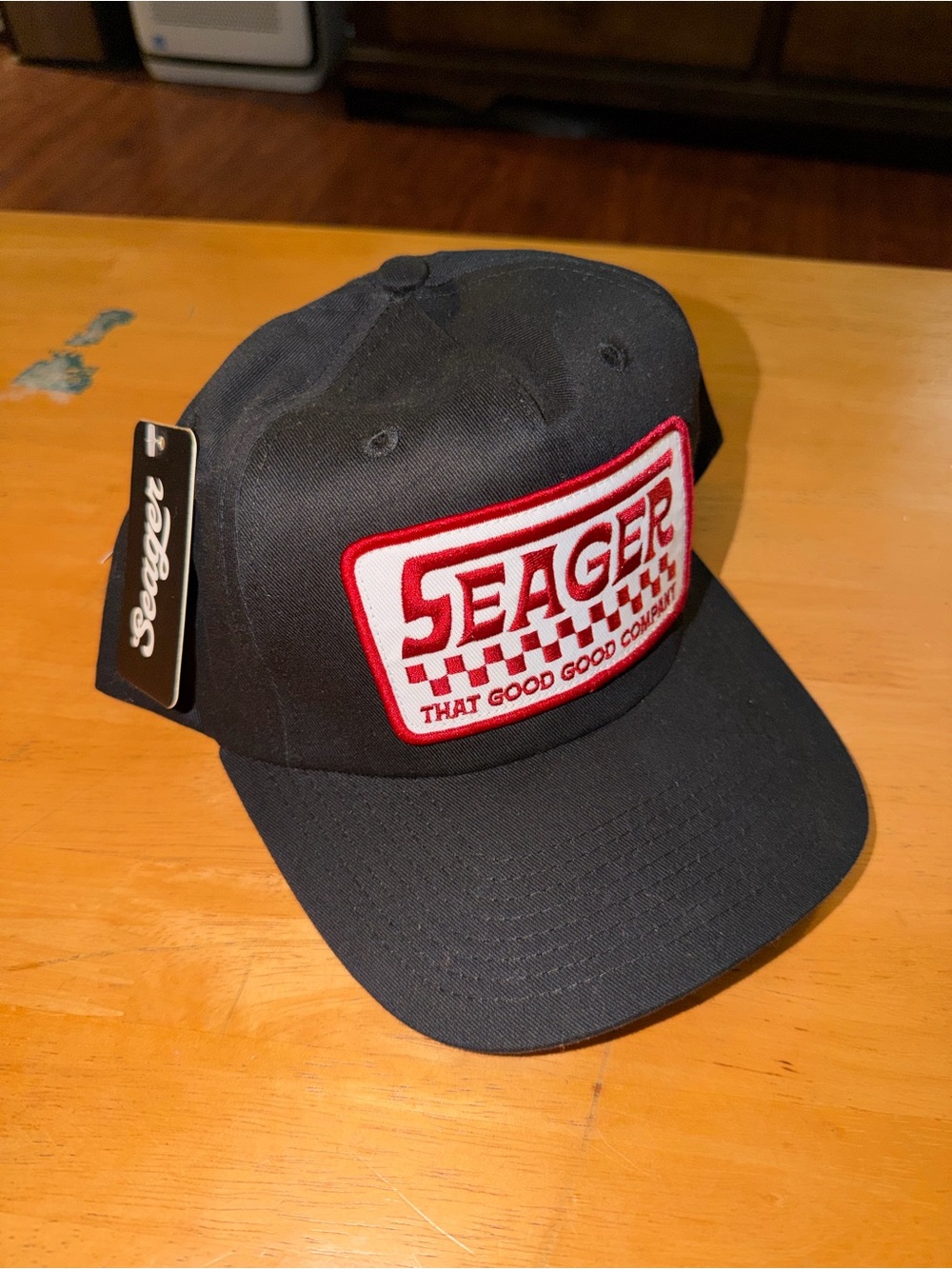 Seager Black 74 SnapBack NWT Adjustable Hat